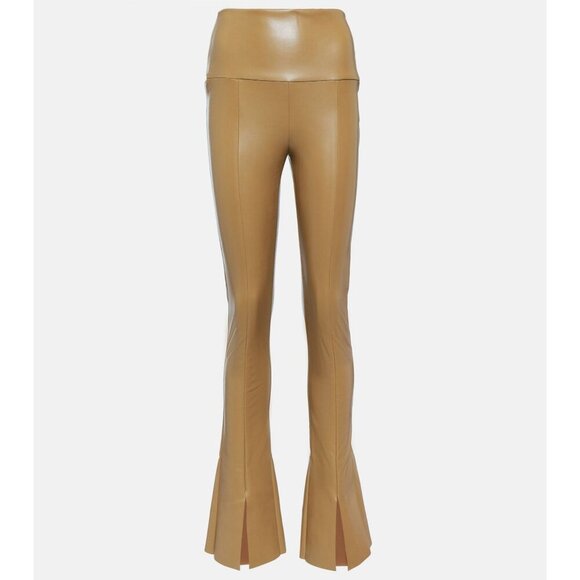 Norma Kamali Spat Legging in Woods Small New Womens Vegan Faux Leather - Picture 10 of 15